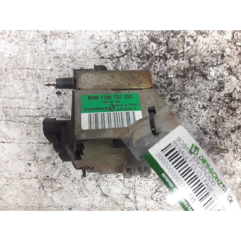 Recambio de bobina encendido para renault clio i fase i+ii (b/c57) 1.2 duet referencia OEM IAM 7700732263 7700852093 3