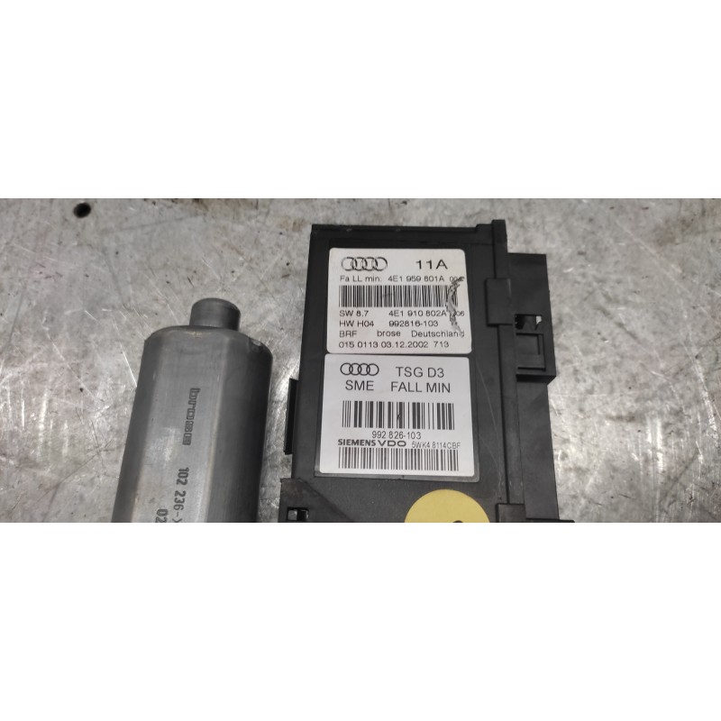 Recambio de motor elevalunas delantero izquierdo para audi a8 (4e2) 3.7 quattro referencia OEM IAM 4E1959801A 4E1910802A 9928161 4