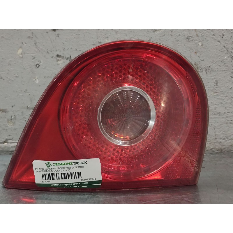 Recambio de piloto trasero izquierdo para volkswagen golf v (1k1) 1.9 tdi referencia OEM IAM 1k6945093g - Negro 7