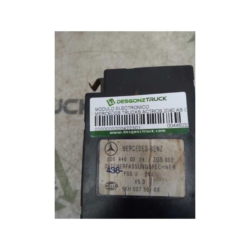 Recambio de modulo electronico para mercedes-benz actros 2-ejes 6-cil. serie/bm 2040 (4x2) om 501 la l (largo) referencia OEM IA - Blanco
