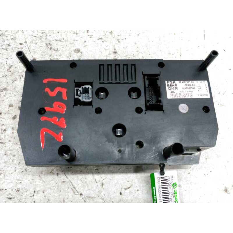 Recambio de mando climatizador para peugeot 307 (s1) xs referencia OEM IAM 96430991XT BEHR9205401 GKR9140010385 2
