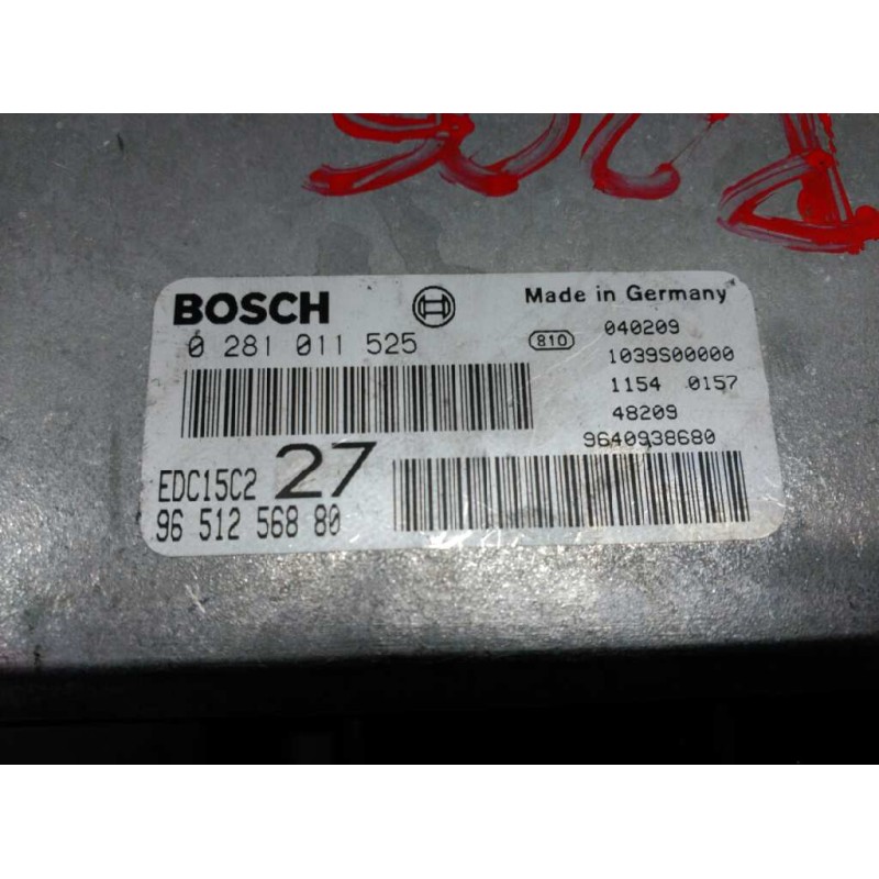 Recambio de centralita motor uce para peugeot 206 berlina referencia OEM IAM 9651256880 0281011525 BOSCH - Azul 3