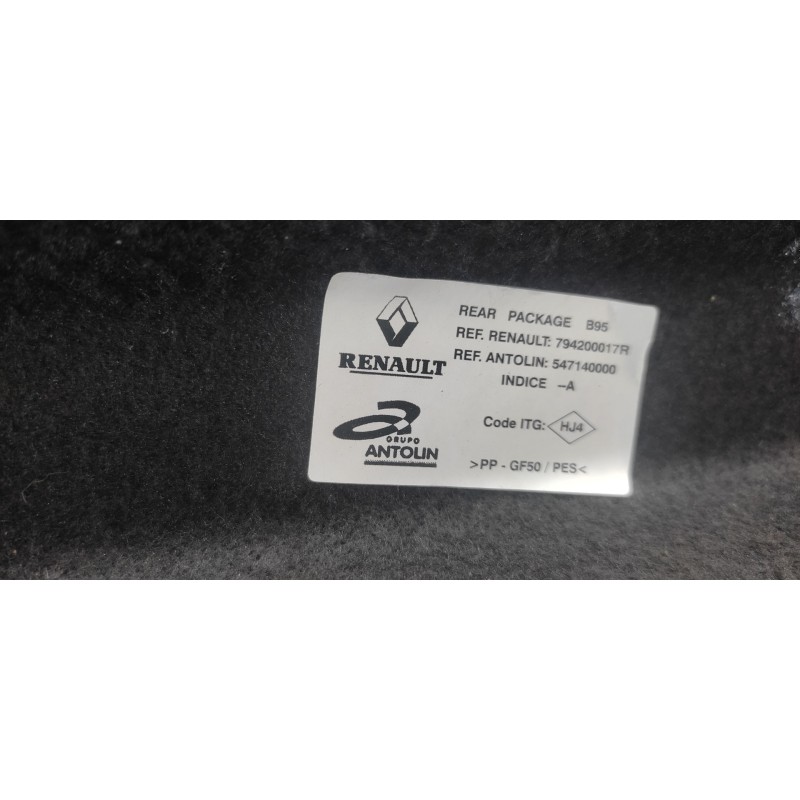 Recambio de bandeja trasera para renault megane iii berlina 5 p 1.2 16v referencia OEM IAM 3