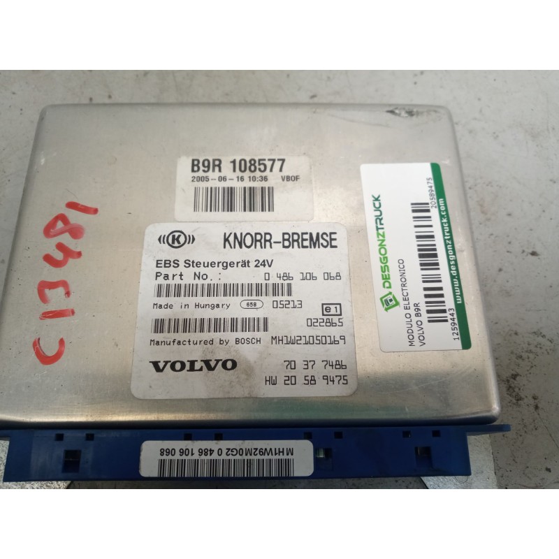 Recambio de modulo electronico para volvo b9r 340 touring referencia OEM IAM 20589475 centralita ebs 0486106068 - Blanco 3