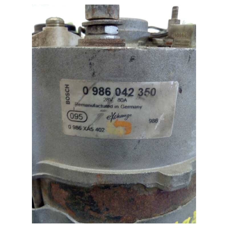 Recambio de alternador para renault 430 magnum e2 fsafe mod. 430.18 t gv 316 kw larga distancia referencia OEM IAM 0986042350 11 4
