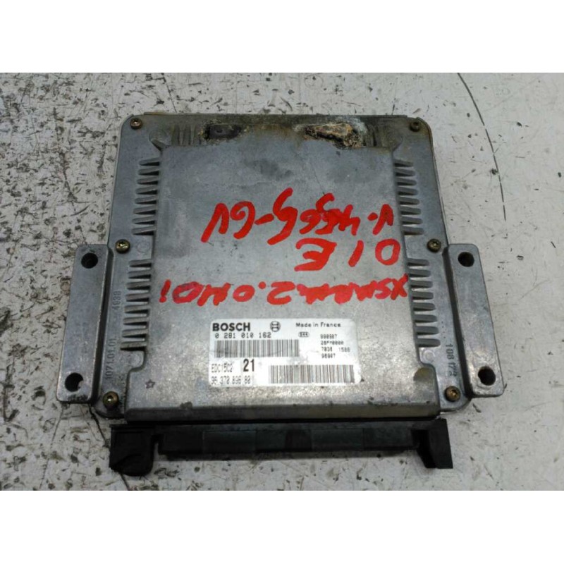 Recambio de centralita motor uce para citroën xsara berlina 2.0 hdi cat (rhy / dw10td) referencia OEM IAM 0281010162 9637089680
