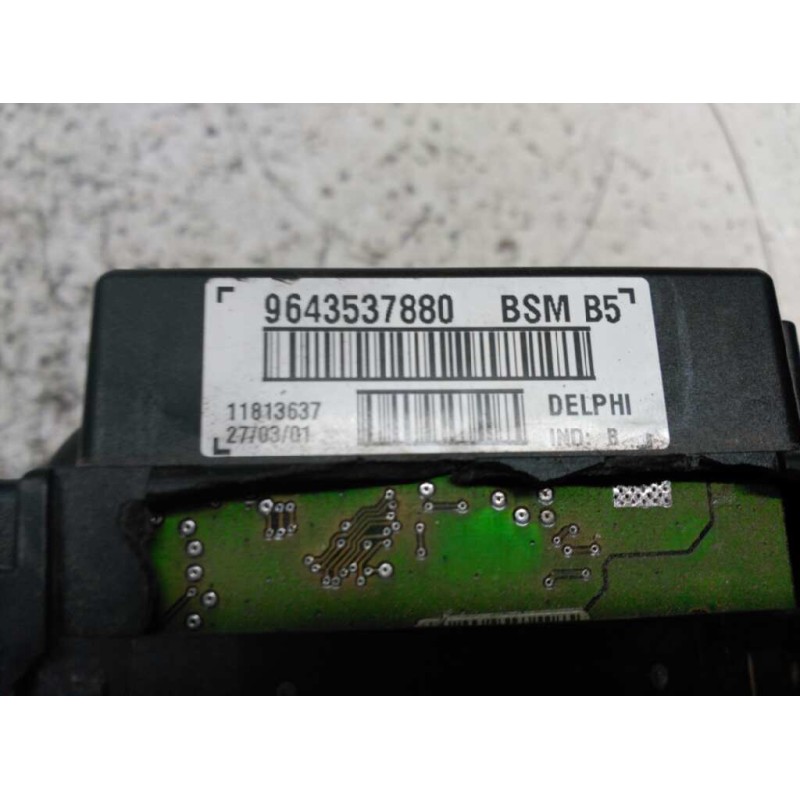 Recambio de caja reles / fusibles para peugeot 307 (s1) 2.0 hdi cat referencia OEM IAM 9643537880 BSM - Negro 3