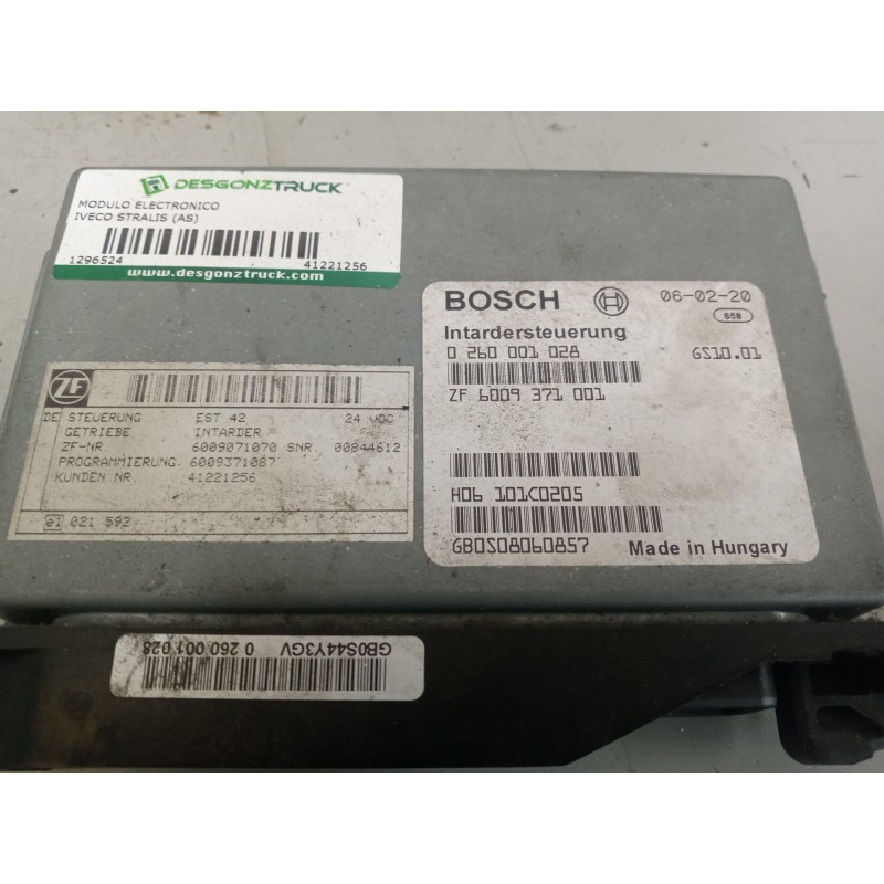 Recambio de modulo electronico para iveco stralis (as) 12.9 diesel referencia OEM IAM 41221256 CENTRALITA INTARDER 0260001028 - Azul 4