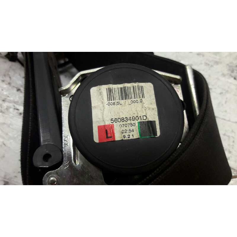 Recambio de cinturon seguridad delantero izquierdo para opel zafira b 1.9 cdti referencia OEM IAM 560834901D - Gris 2