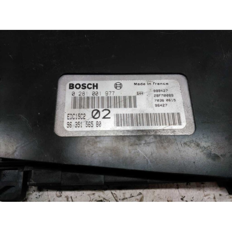 Recambio de centralita motor uce para peugeot 406 berlina (s1/s2) 2.0 hdi referencia OEM IAM 0281001977 9635156580 BOSCH 2