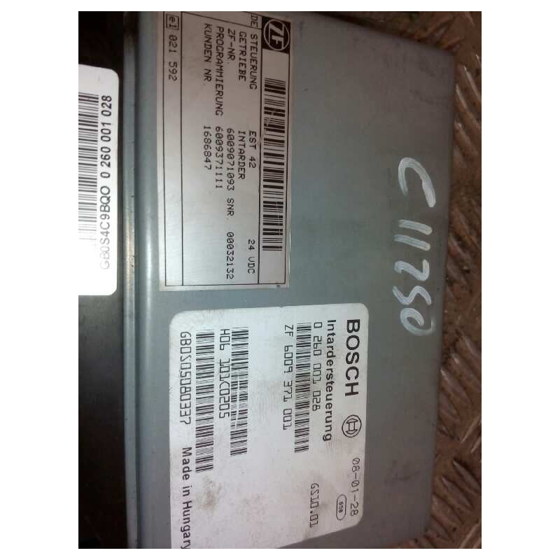 Recambio de modulo electronico para daf serie xf105.510 fsa 4x2 super-space-cab referencia OEM IAM 1686847 0260001028 6009371001 - Blanco 2