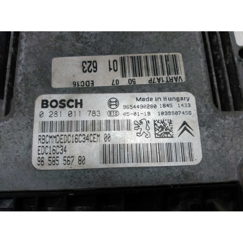 Recambio de centralita motor uce para peugeot 206 berlina e-music referencia OEM IAM  9658556780 4