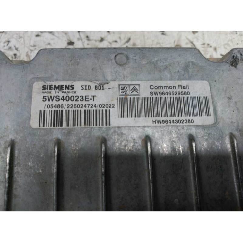 Recambio de centralita motor uce para citroën xsara berlina 2.0 hdi cat (rhy / dw10td) referencia OEM IAM SW9646529580 HW9644302 2
