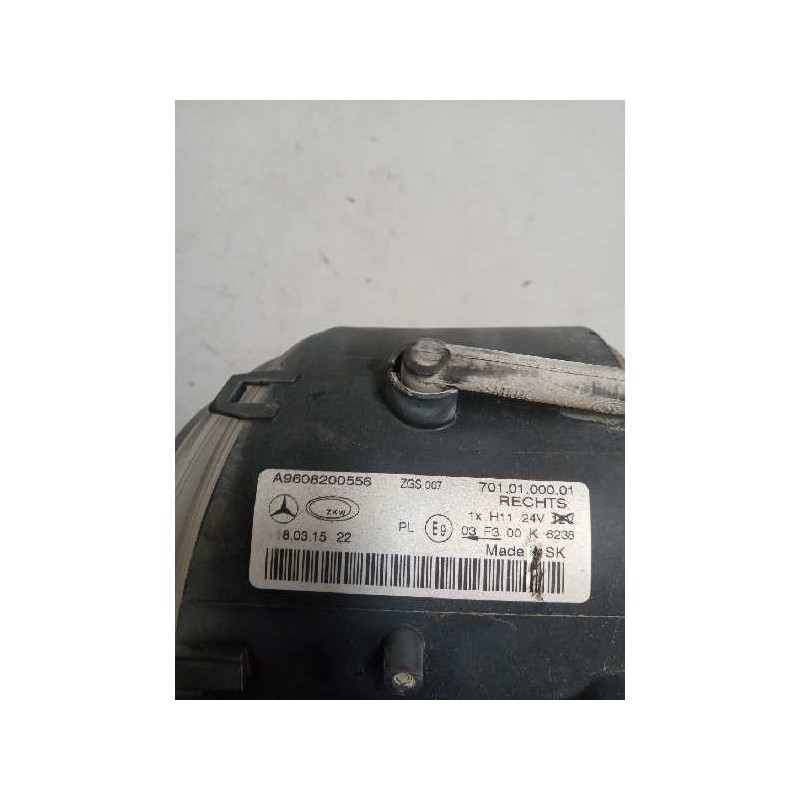Recambio de faro antiniebla derecho para mercedes-benz actros bm 963 2-achser referencia OEM IAM A9608200556 - Blanco 4