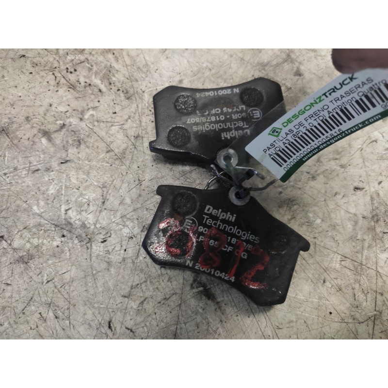 Recambio de pastillas de freno traseras para audi a3 (8p) 2.0 tdi ambition quattro referencia OEM IAM 90R01878507  