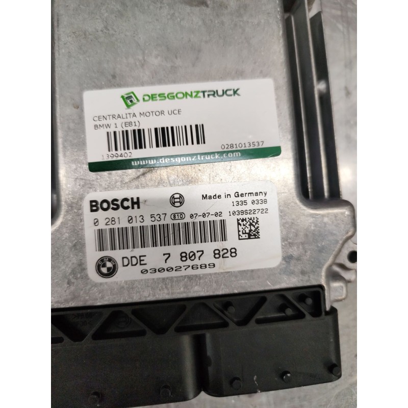 Recambio de centralita motor uce para bmw 1 (e81) 118 d referencia OEM IAM 0281013537  dde7807828 - Negro 3