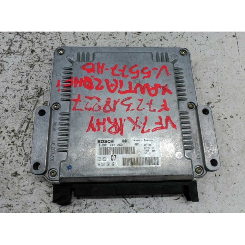 Recambio de centralita motor uce para citroën xantia berlina 2.0 hdi cat (rhy / dw10td) referencia OEM IAM 0281010252 9635158180 - Azul 3