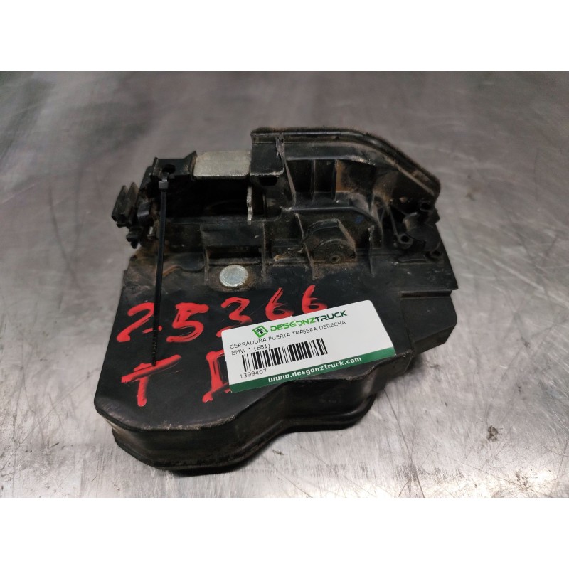 Recambio de cerradura puerta trasera derecha para bmw 1 (e81) 118 d referencia OEM IAM - Negro 2