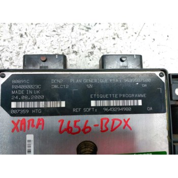 Recambio de centralita motor uce para citroën xsara berlina 1.9 diesel referencia OEM IAM 9639587680 9643294980 