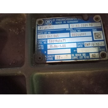 Recambio de caja cambios para iveco stralis (as) 11.1 diesel referencia OEM IAM 12as2331td 1353041065 5801960671