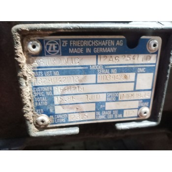 Recambio de caja cambios para daf serie xf105.xxx fsa 4x2 space-cab referencia OEM IAM 12AS2541TD 1329042013 1681719
