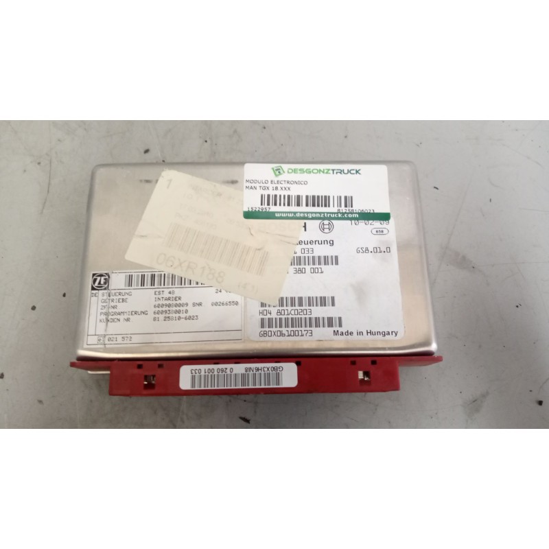 Recambio de modulo electronico para man tgx 18.xxx 12.4 diesel referencia OEM IAM 81258106023 CENTRALITA INTARDER 