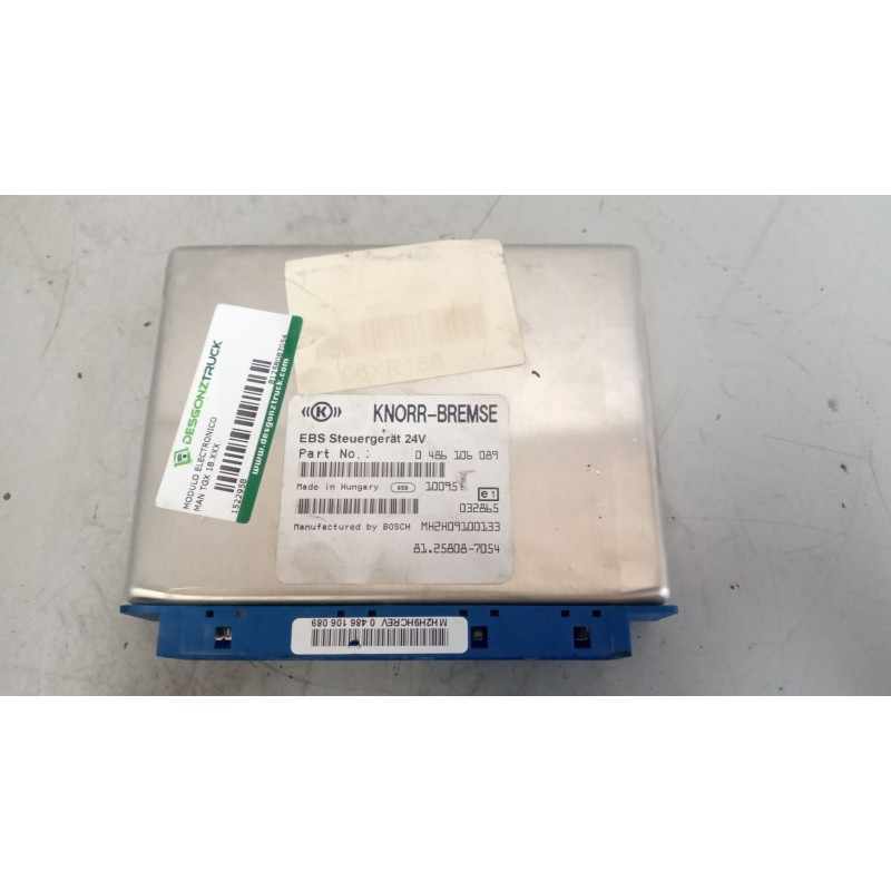 Recambio de modulo electronico para man tgx 18.xxx 12.4 diesel referencia OEM IAM 81258087054 CENTRALITA EBS 0486106089