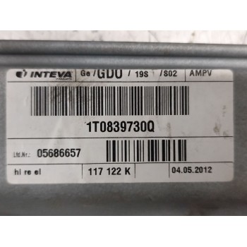 Recambio de elevalunas trasero derecho para volkswagen touran (1t3) 1.6 tdi referencia OEM IAM 1T0971693EG  