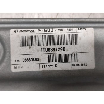 Recambio de elevalunas trasero izquierdo para volkswagen touran (1t3) 1.6 tdi referencia OEM IAM 1T1971693EG  