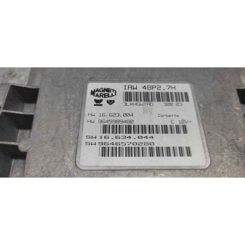 Recambio de centralita motor uce para citroën c2 sx referencia OEM IAM 9645989480 2