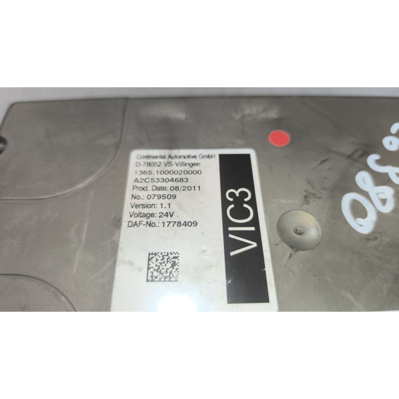 Recambio de modulo electronico para daf serie xf105.460 12.9 diesel referencia OEM IAM 1778409 VERSION1.1 - Blanco 2