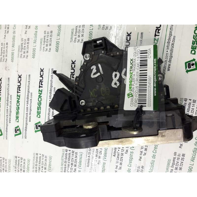 Recambio de cerradura puerta trasera izquierda para ford focus turnier (cak) 1.8 tdci turbodiesel cat referencia OEM IAM C7G0A - Azul