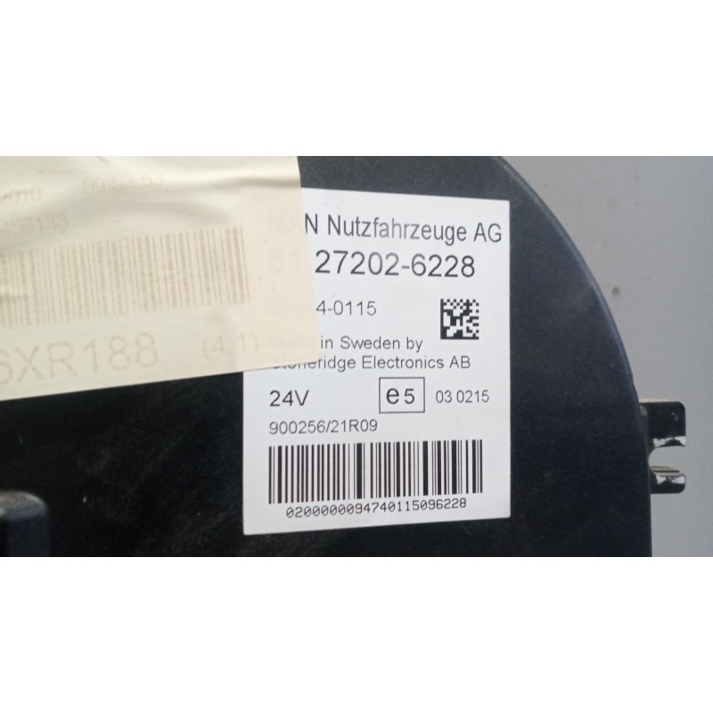 Recambio de cuadro instrumentos para man tgx 18.480 12.4 diesel referencia OEM IAM 81272026228 - Blanco 4