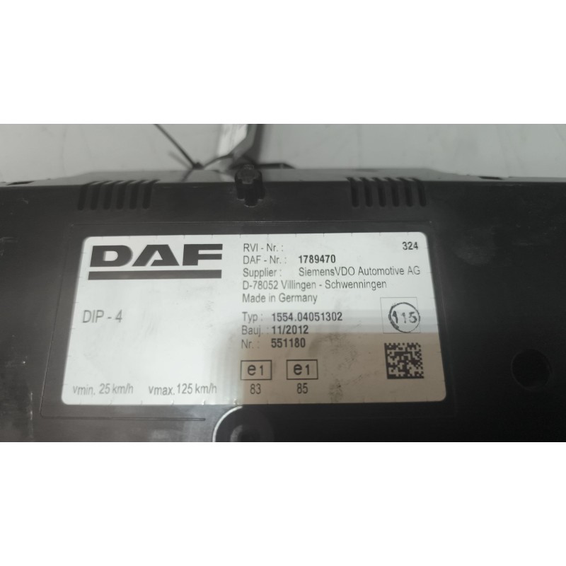 Recambio de cuadro instrumentos para daf serie xf105.460 12.9 diesel referencia OEM IAM 1789470 - Blanco 7