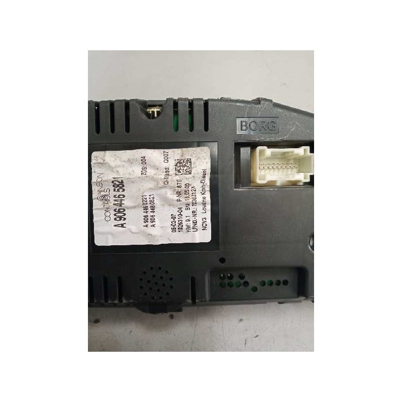 Recambio de cuadro instrumentos para mercedes-benz sprinterii caja cerrada (desde 01.06) 511/515 cdi 4x4 (906.653/655/657) refer 3