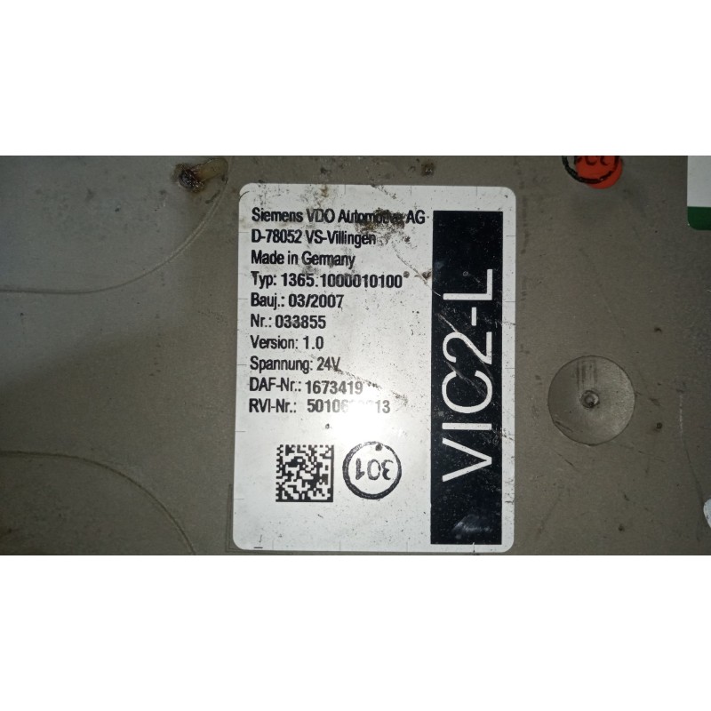 Recambio de modulo electronico para daf serie lf45 desde 01 5.9 diesel referencia OEM IAM 1673419 5010638213 - Blanco 2