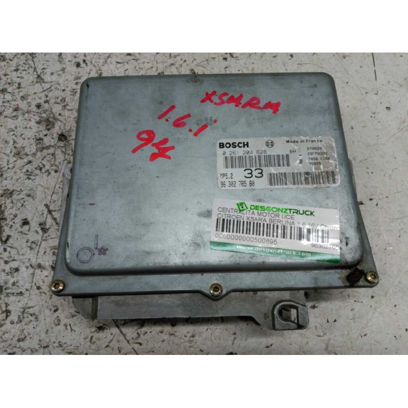 Recambio de centralita motor uce para citroën xsara berlina 1.6 16v chrono referencia OEM IAM 9630276580 0261204628 BOSCH