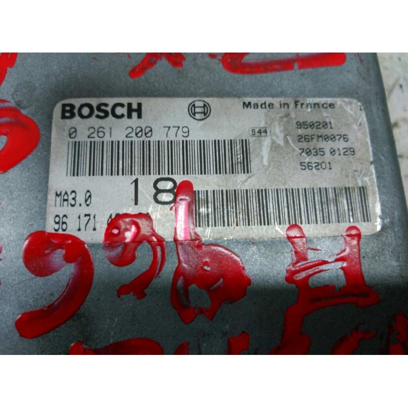 Recambio de centralita motor uce para citroën zx 1.4 referencia OEM IAM 9617149980 0261200779 - Blanco 4