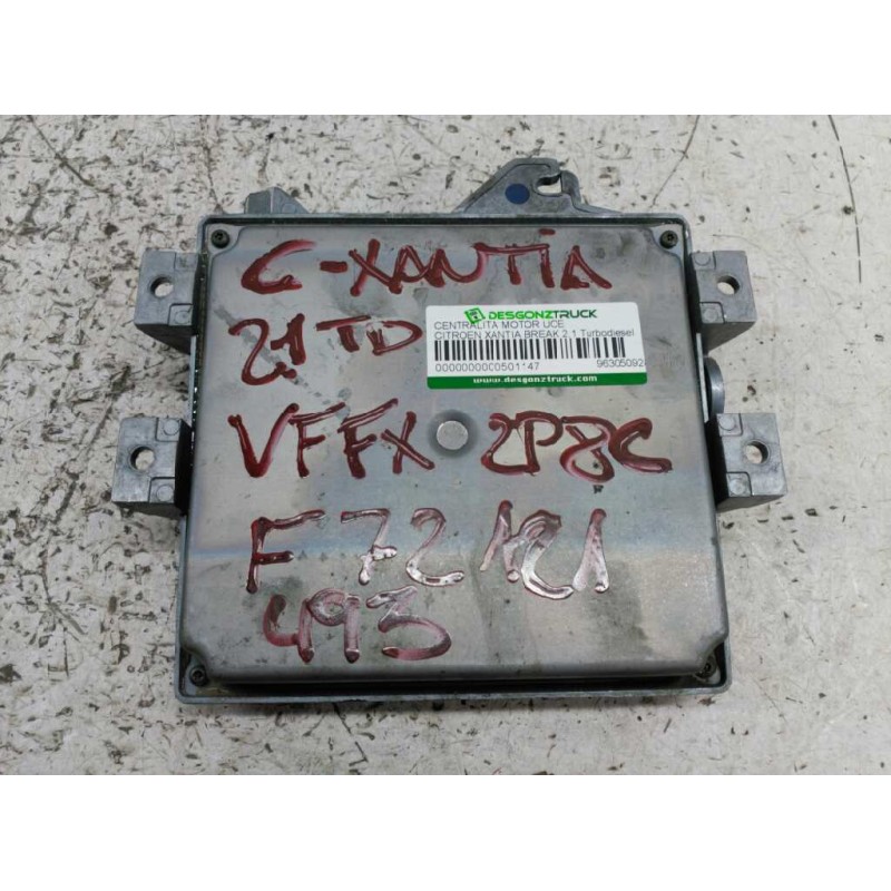 Recambio de centralita motor uce para citroën xantia break 2.1 turbodiesel referencia OEM IAM 9630509280 04010020 LUCAS