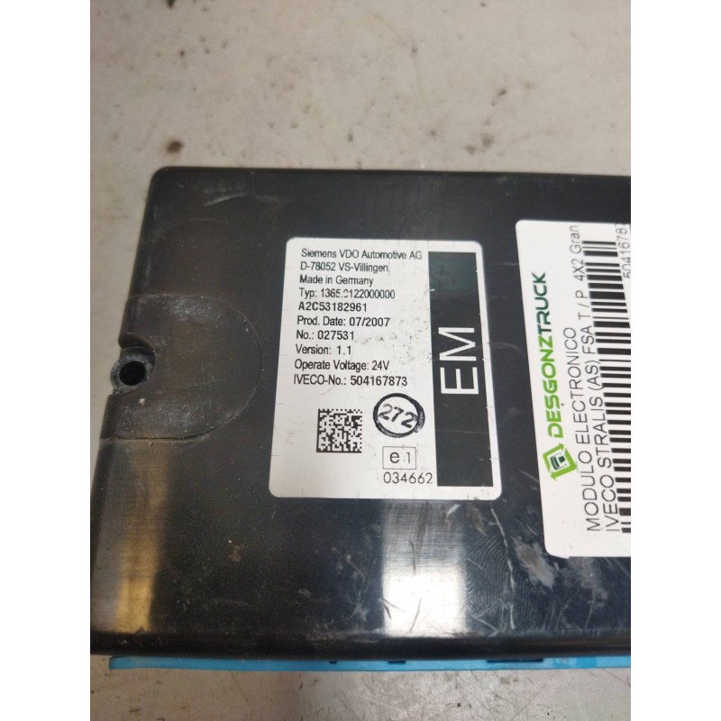 Recambio de modulo electronico para iveco stralis (as) fsa t / p 4x2 gran espacio referencia OEM IAM 504167873 - Blanco 2