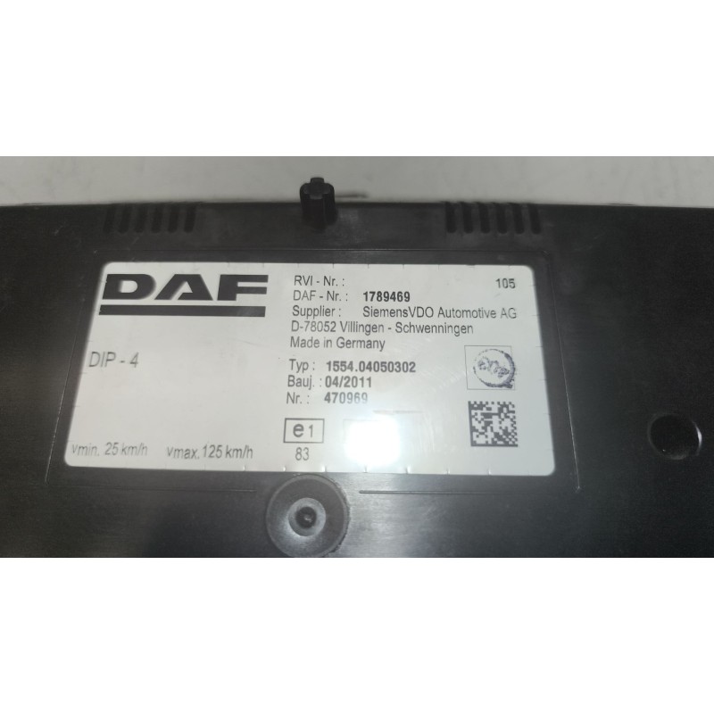 Recambio de cuadro instrumentos para daf serie xf105.460 12.9 diesel referencia OEM IAM 1789469 - Blanco 5