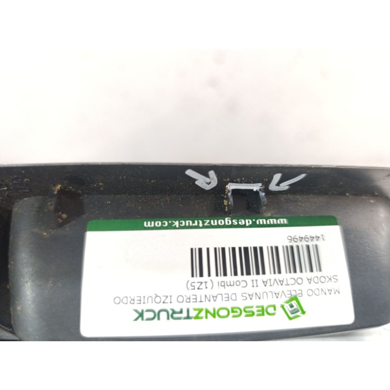 Recambio de mando elevalunas delantero izquierdo para skoda octavia ii combi (1z5) 2.0 tdi 4x4 referencia OEM IAM - Negro 3