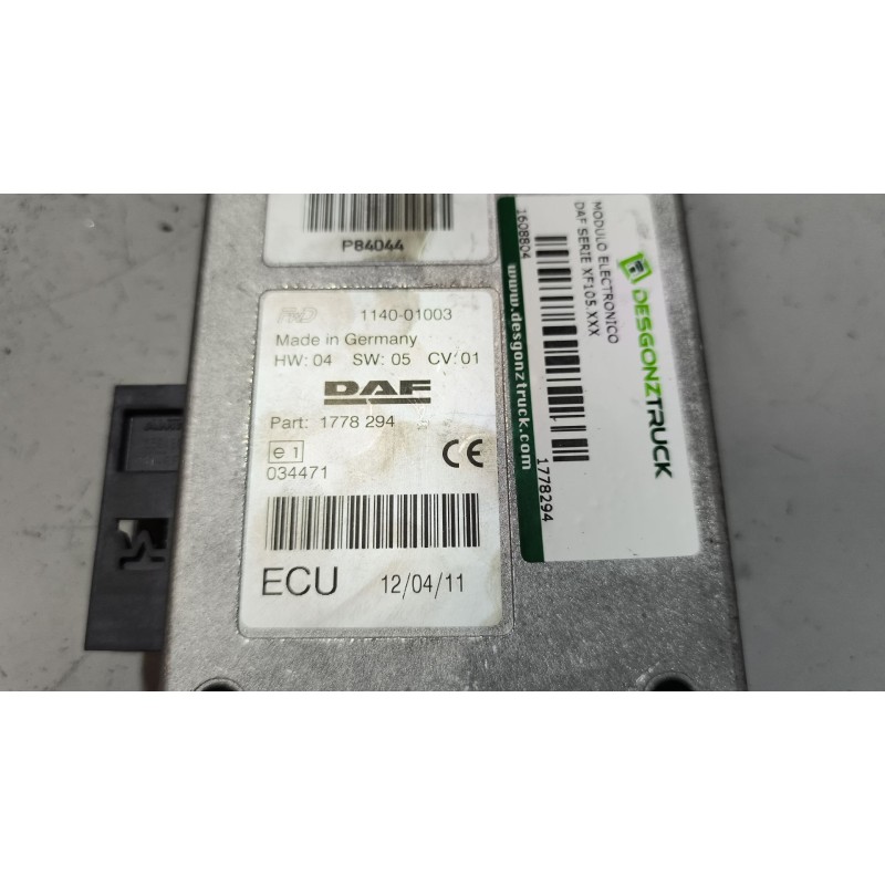 Recambio de modulo electronico para daf serie xf105.460 12.9 diesel referencia OEM IAM 1778294 - Blanco 2