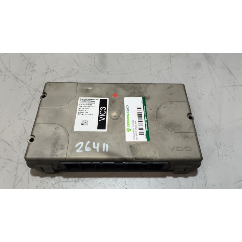 Recambio de modulo electronico para daf serie xf105.xxx 12.9 diesel referencia OEM IAM 1778409 VERSION1.1 