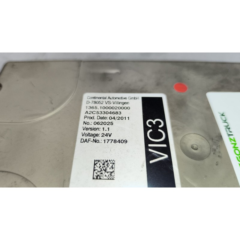 Recambio de modulo electronico para daf serie xf105.460 12.9 diesel referencia OEM IAM 1778409 VERSION1.1 - Blanco 2