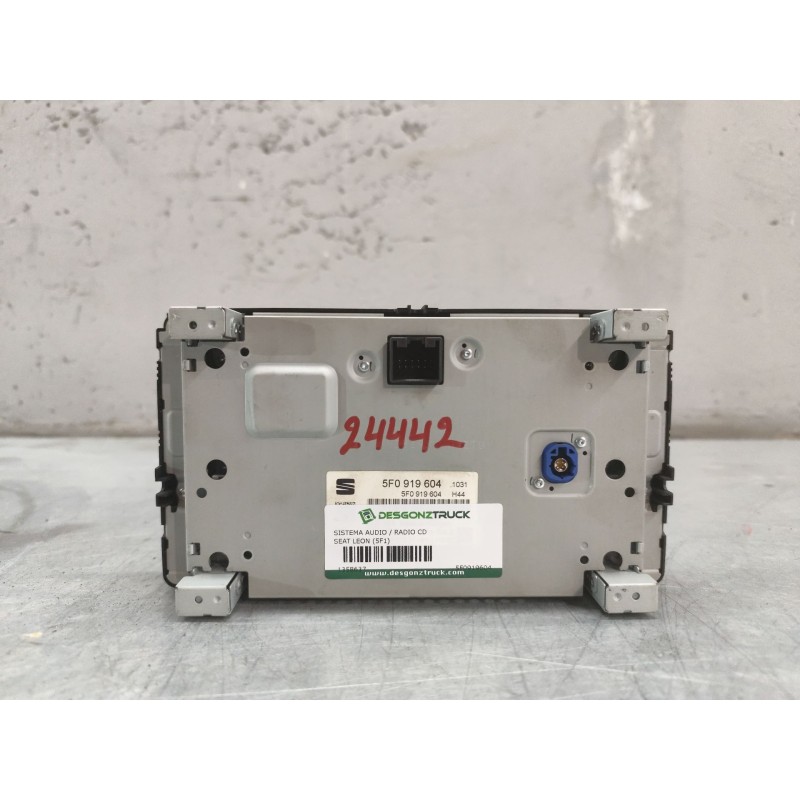 Recambio de sistema audio / radio cd para seat leon (5f1) 1.6 tdi referencia OEM IAM 5F0919604 - Blanco 2