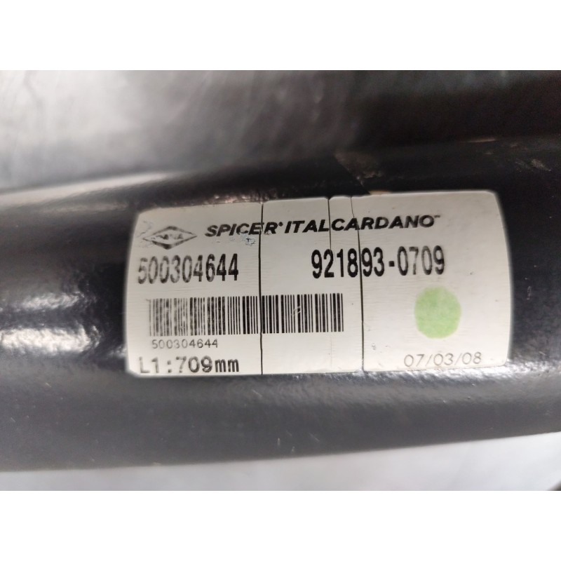 Recambio de transmision central trasera para iveco daily config. paquetería cabina simple 35s... batalla 3750 referencia OEM IAM - Blanco 2