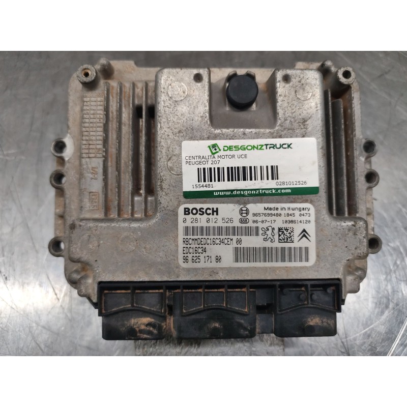 Recambio de centralita motor uce para peugeot 207 x-line referencia OEM IAM 0281012526 9657699480 
