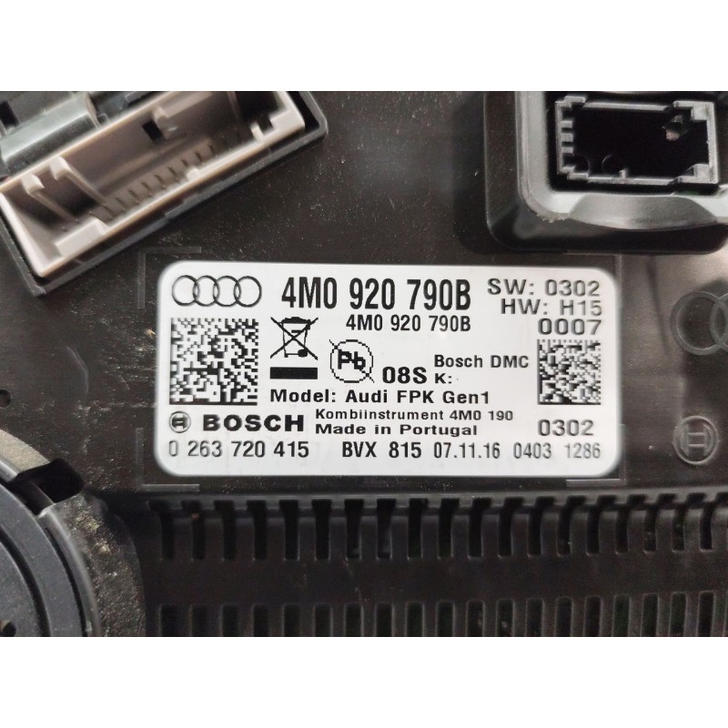 Recambio de cuadro instrumentos para audi q7 (4mb, 4mg, 4mq) 3.0 tdi quattro referencia OEM IAM 4M0920790B - Negro 4