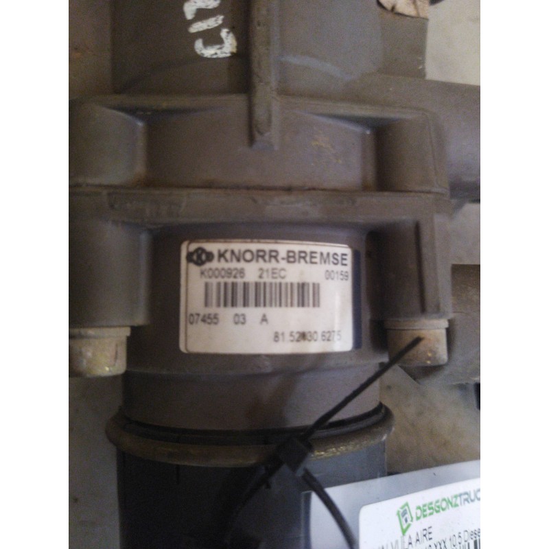 Recambio de valvula aire para man tg - a 18.440 10.5 diesel referencia OEM IAM 81521306275 K000926 VALVULA TRANSMISOR DE FRENO - Amarillo 2